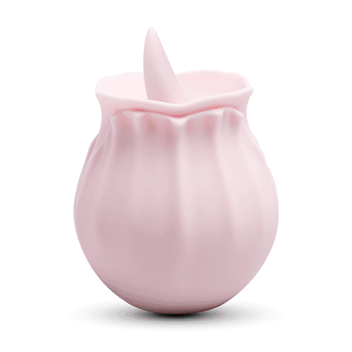 Pink Silicone Licking Rose